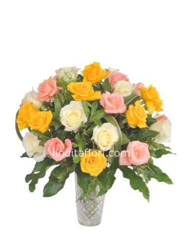 Bouquet di rose ssortite